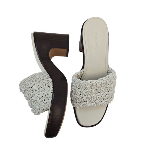 Vince. Nicki Crochet Platform High Heel Sandals Size 9.5 - Picture 3 of 12